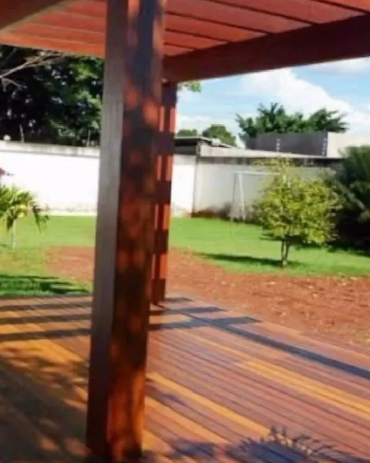 Deck de cumaru em área externa
